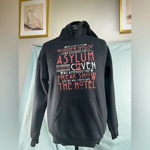Black American Horror story hoodie, size medium